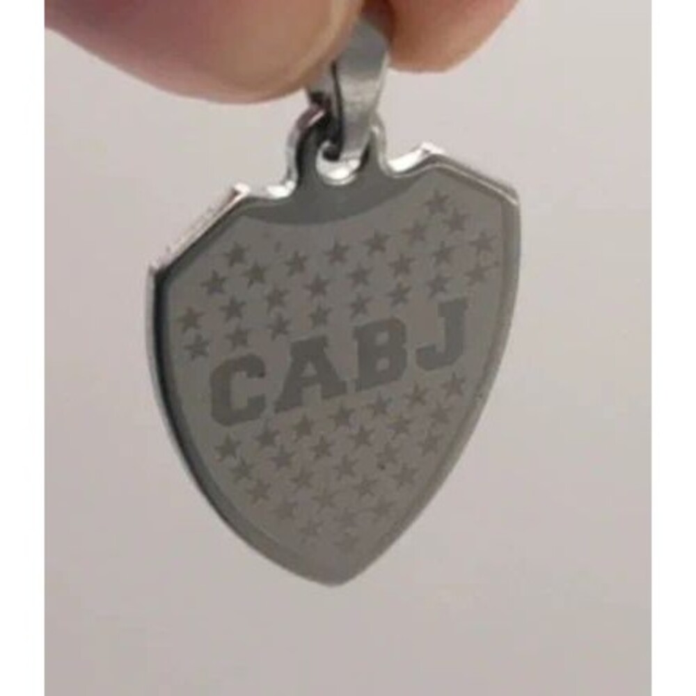Argentina CABJ (Club Atlético Boca Juniors) Silvertone Stainless Steel Pendant